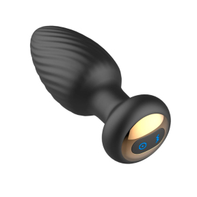 Анальна пробка з ротацією «Funejoy», чорна, 7 режимів вібрації та ротації 3
