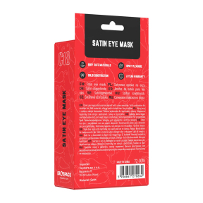 Маска Erospace Wild Play Satin Eye Mask C18, черный-малиновый 7