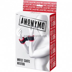 Наручники «Anonymo» красные 11