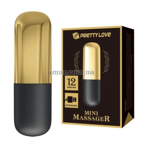 Перезаряжаемая вибропуля «Pretty Love - Mini Massager», 12 режимов вибрации 8