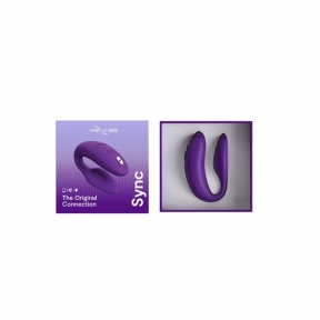 Смарт-вібратор для пар We-Vibe Sync 2, фіолетовий, 10 віброрежимів, пульт ДК 6