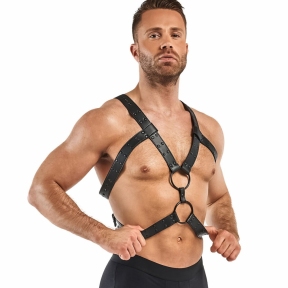 Портупея Bedroom Fantasies: Rocco Bondage Harness, чорна 2