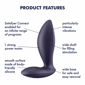 Анальная смарт-пробка с вибрацией Satisfyer Power Plug, очень мощная 5