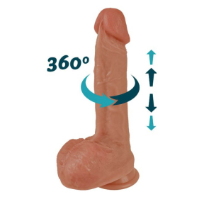 Реалистичный вибратор Erospace Natural Play Thrusting D6, 22 см, пульт ДУ 1