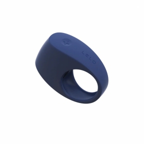 Ерекційне кільце з вібрацією LELO Tor 3 Base, синє, керування зі смартфона 3