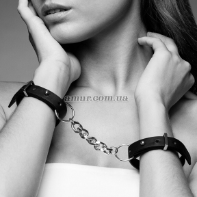 Наручники з екошкіри Bijoux Indiscrets Maze – Thin Handcuffs Black 0