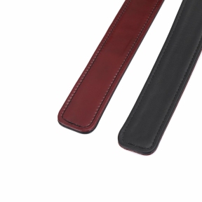 Фиксаторы для бедер Liebe Seele Wine Red Thigh Cuffs, натуральная кожа 4