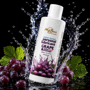 Лубрикант + массажное масло 2 в 1 MyLove Aroma Series Grape (виноград), 300 мл 1