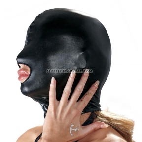 Маска на голову з отвором для рота «Bad Kitty Mask», чорна 2