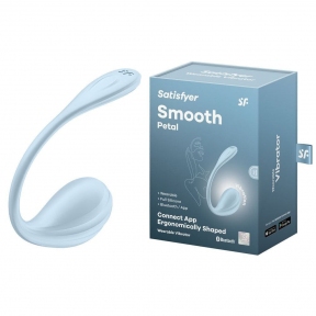 Смарт-віброяйце Satisfyer Smooth Petal Connect App, блакитне 7