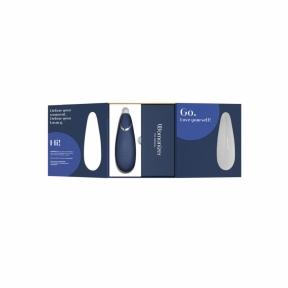 Вакуумный клиторальный стимулятор Womanizer Premium 2, синий, функции Autopilot и Smart Silence 6