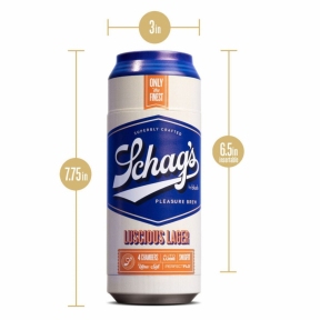 Мастурбатор – банка пива Blush Schag's Luscious Lager Masturbator Frosted, що самозмазується, вакуум 5