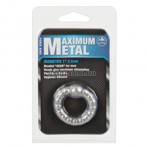 Эрекционное кольцо с металичесскими шариками «Maximum Metal» 4
