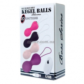Вагинальные вибро-шарики «Kegel Balls» с пультом ДУ 6