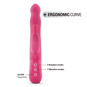 Вібратор-кролик Dorcel Baby Rabbit Magenta 2.0 з перловим масажем  обертовою головкою 1