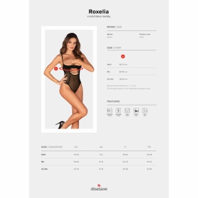 Боди Obsessive Roxelia crotchless teddy 5