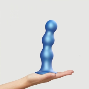Фаллоимитатор Strap-On-Me Dildo Plug Balls, голубой, XL 0