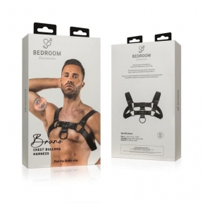 Портупея на плечі Bedroom Fantasies: Bruno Bondage Harness, чорна 5