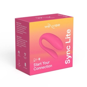 Смарт-вібратор для пар We-Vibe Sync Lite Pink, 10 віброрежимів, можна поєднувати з актом 7