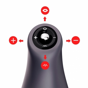 Мастурбатор Otouch AirTurn 3, 6 режимов вибрации, 4 режима всасывания, джойстик 4