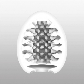 Мастурбатор-яйце Tenga Egg Brush з рельєфом у вигляді великої щетини 0