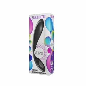 Анальный стимулятор Alive Black Heart Teal Black, макс. диаметр 3,6см 2
