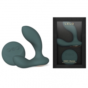Масажер простати LELO Hugo 2 Remote, зелений, 2 мотори, дуже потужний, пульт ДУ 0