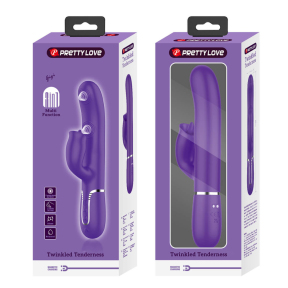 Вибратор-кролик «Pretty Love Gigi», 7 режимов тапания, 7 режимов движения язычка 8