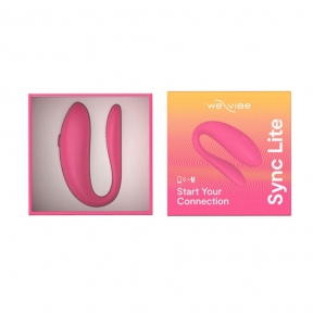 Смарт-вібратор для пар We-Vibe Sync Lite Pink, 10 віброрежимів, можна поєднувати з актом 5