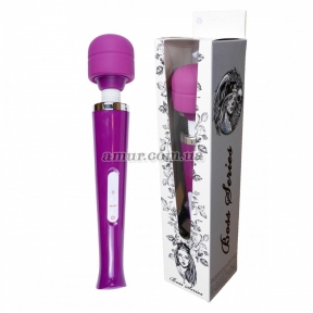 Вібратор-мікрофон «Magic Massager Wand», фіолетовий, 10 функцій 10