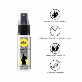 Пролонгирующий спрей pjur Superhero Strong Spray с экстрактом имбиря, 20 мл 0