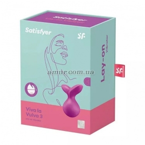 Міні-вібромасажер Satisfyer Viva la Vulva 3, фіолетовий 5