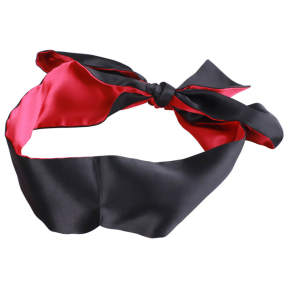 Маска Erospace Wild Play Satin Eye Mask C18, черный-малиновый 1