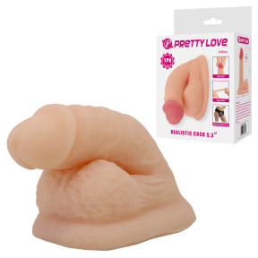 Силиконовый фаллоимитатор с мошонкой Pretty Love Realistic Cock, телесный, 13,5 см 7