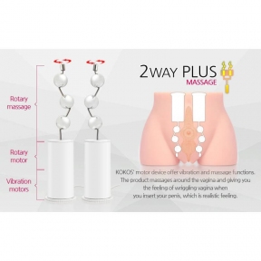  Мастурбатор-полуторс Kokos Cherry 2WayPlus с вибрацией и массажем 6