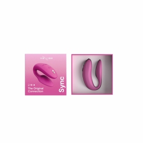 Смарт-вибратор для пар We-Vibe Sync 2, розовый, 10 виброрежимов, пульт ДУ 6