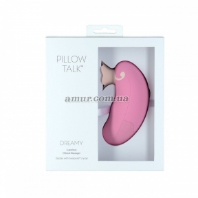 Вакуумный клиторальный стимулятор Pillow Talk - Dreamy, розовый, с кристаллом Swarovski 4