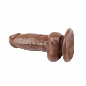 Фалоімітатор «Ballsy Super Cock Jumbo Jack 6», коричневий, 15 см 3