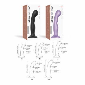 Фалоімітатор Strap-On-Me Dildo Plug P&G, ліловий, S 3