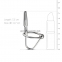 Уретральный стимулятор Sinner Gear Unbendable - Sperm Stopper Hollow Ring, 2 кольца (2,5 см и 3 см) 2