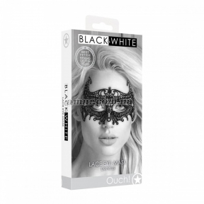 Ажурна маска «Lace Eye-Mask - Empress», чорна 4