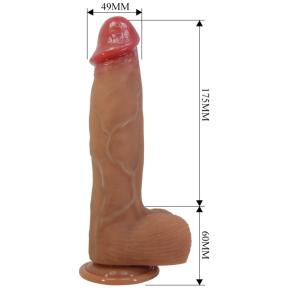 Фалоімітатор з мошонкою Pretty Love Orton, 23,5 см, Super Soft 4