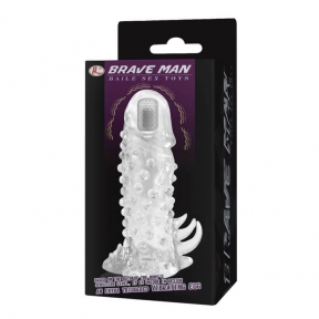 Насадка на пенис «Brave Man», с вибрацией 4