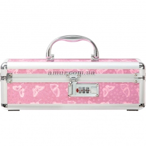 Кейс для зберігання секс-іграшок BMS Factory - The Toy Chest Lokable Vibrator Case, рожевий, з кодовим замком 0