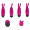 Вибропуля Adrien Lastic Pocket Vibe Rabbit, розовая, со стимулирующими ушками 2