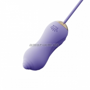 Набор 3в1 Zalo — Unicorn, фиолетовый, виброяйцо, пульсатор, вакуумный стимулятор 2
