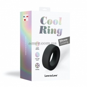 Эрекционное кольцо широкое Love To Love - Cool Ring, Black Onyx 5