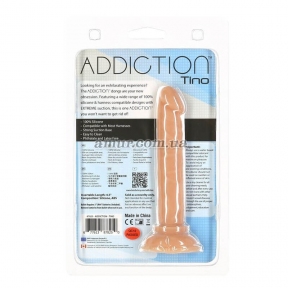 Фаллоимитатор Addiction Tino 5.25″ Silicone Dildo, вибропуля в подарок 4