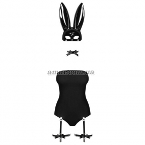 Еротичний ігровий костюм зайчика Obsessive Bunny costume, чорний 1