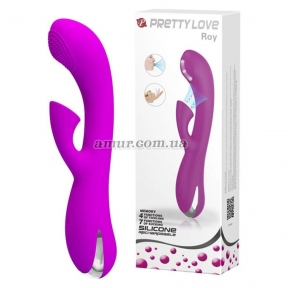 Вибратор кролик с вакуумной стимуляцией «Pretty Love Roy», 4+7 функций вибрации 7